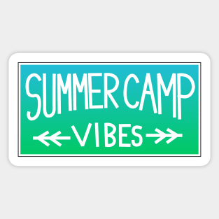 Summer Camp Vibes Sticker